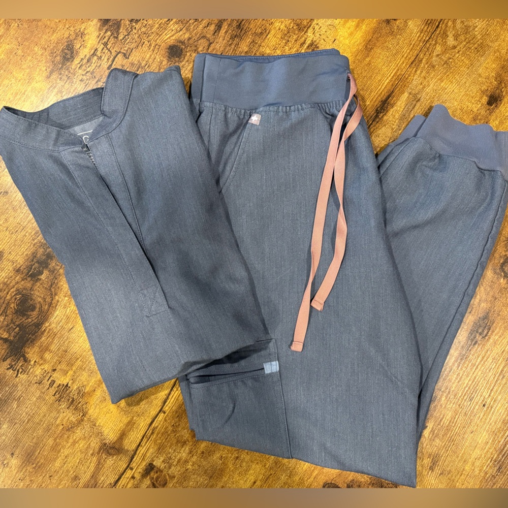Figs scrub set in denim